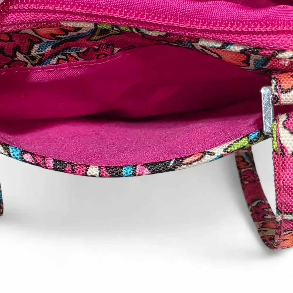 Vera Bradley Pink Floral Paisley RFID All in One Crossbody Bag 20752-L13 - Picture 7 of 10